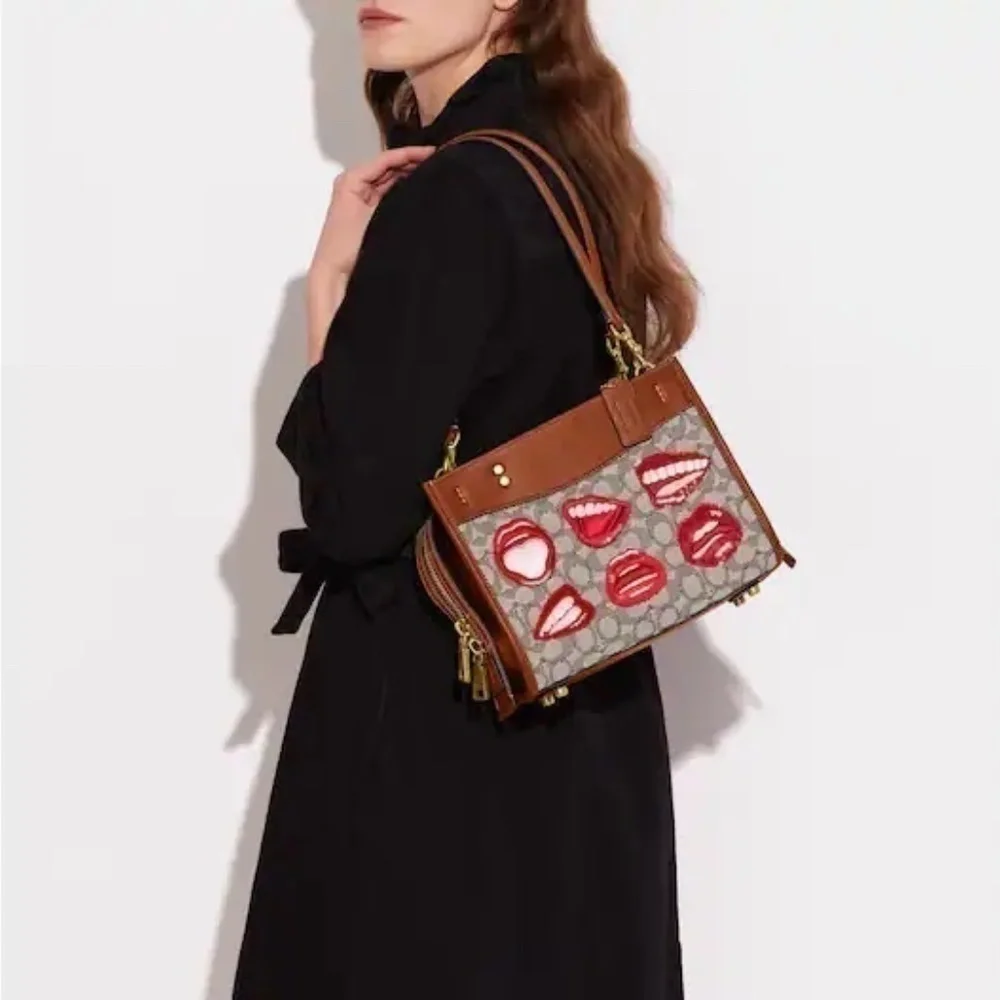 Coach X Tom Wesselmann Rogue 25 In Signature Textile Jacquard NWT